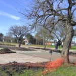 Construyen la plazoleta en homenaje a Bomberos Voluntarios de Urdinarrain