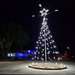 Urdinarrain se prepara para la Navidad con adornos y luces en toda la ciudad