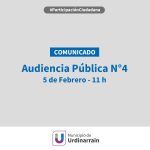 Comunicado sobre audiencia pública